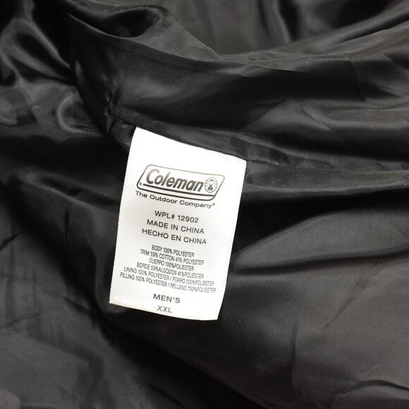 Coleman Men's Puffer Vest Jacket Full Zip Polyester Blue Size 2XL Insulated - Picture 8 of 8